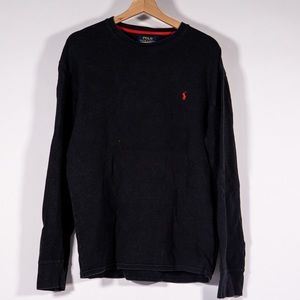 Polo Ralph Lauren Waffle Knit Crew Neck Top